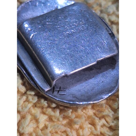 Vintage Hopi Crafts HC Sterling Silver Key Holder Clips Bennett C-31 Pair Native